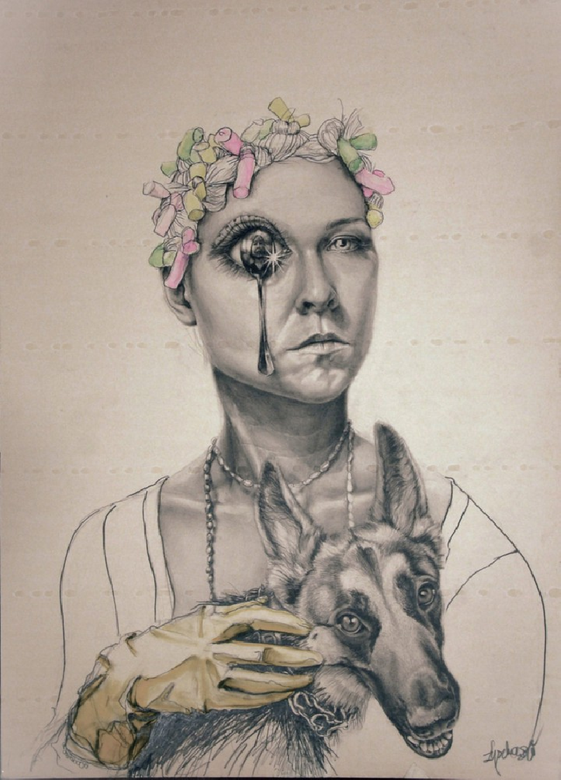 Autoportret z Łyszką