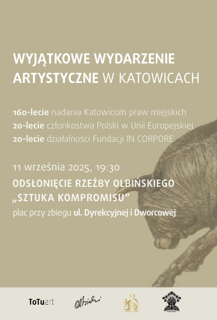 Odsłonięcie monumentalnej rzeźby Rafała Olbińskiego na 160-te urodziny Katowic